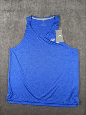 New Balance NB Ice Men's Athletic Tank Top Size Large Blue